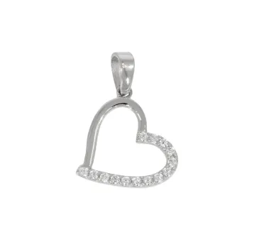 Prívesok z bieleho zlata 1530