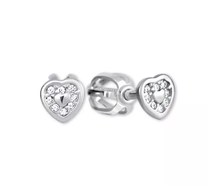 Náušnice z bieleho zlata 2308