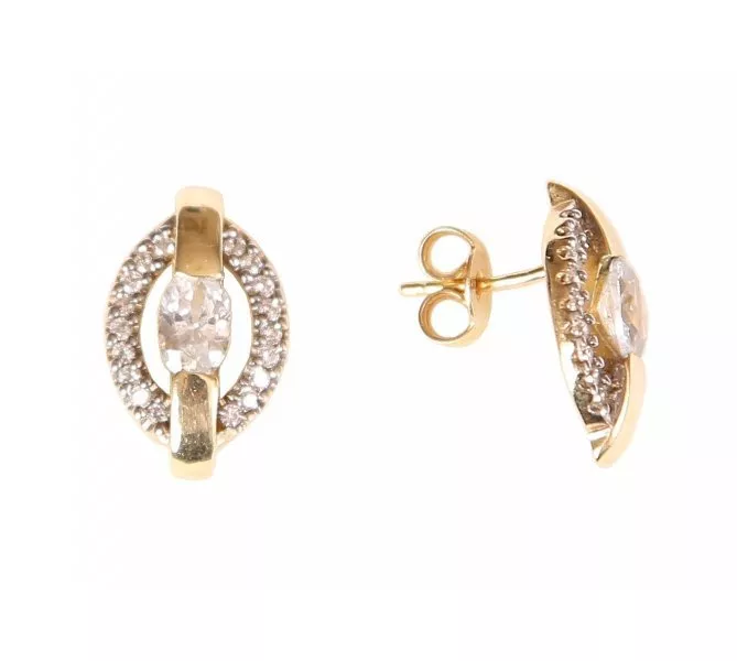 Zlaté náušnice 1088