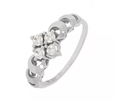 Prsteň z bieleho zlata 1867