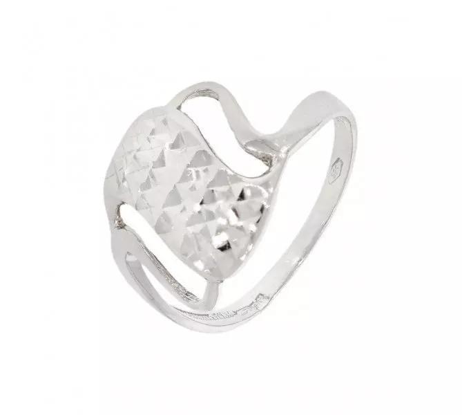 Prsteň z bieleho zlata 1586