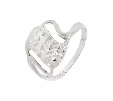 Prsteň z bieleho zlata 1586