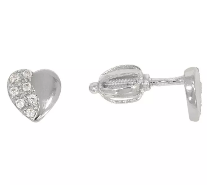 Náušnice z bieleho zlata 3407