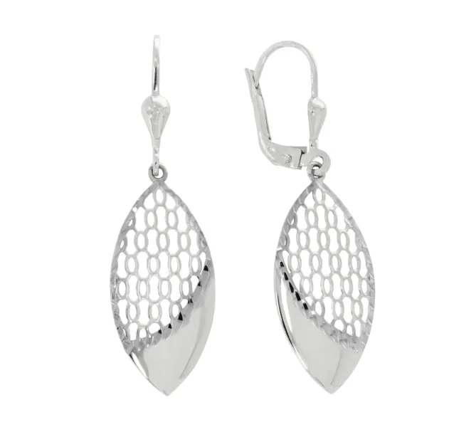 Náušnice z bieleho zlata 4096