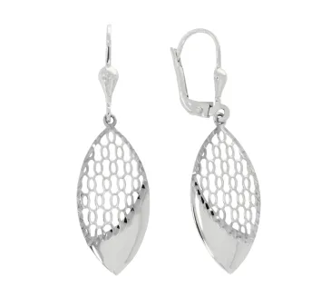 Náušnice z bieleho zlata 4096