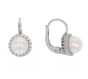 Náušnice z bieleho zlata 3729