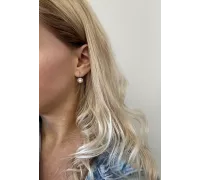 Náušnice z bieleho zlata 3729