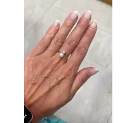 Prsteň z bieleho zlata 1358