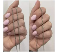 Retiazka z bieleho zlata 1244