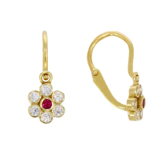 Detské zlaté náušnice 4448