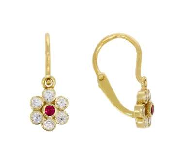 Detské zlaté náušnice 4448