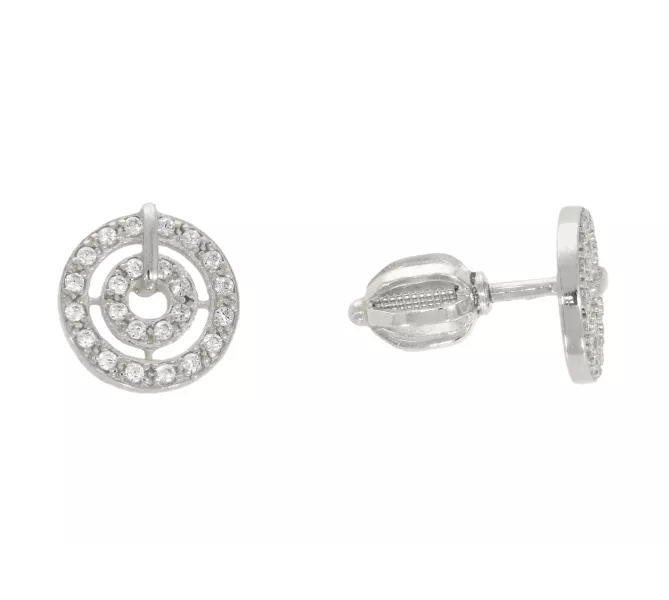 Náušnice z bieleho zlata 3410