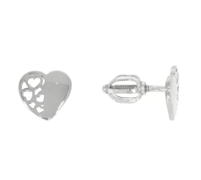 Náušnice z bieleho zlata 3411