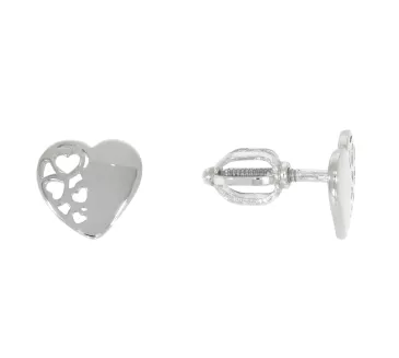 Náušnice z bieleho zlata 3411