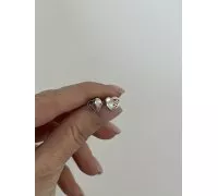 Náušnice z bieleho zlata 3411