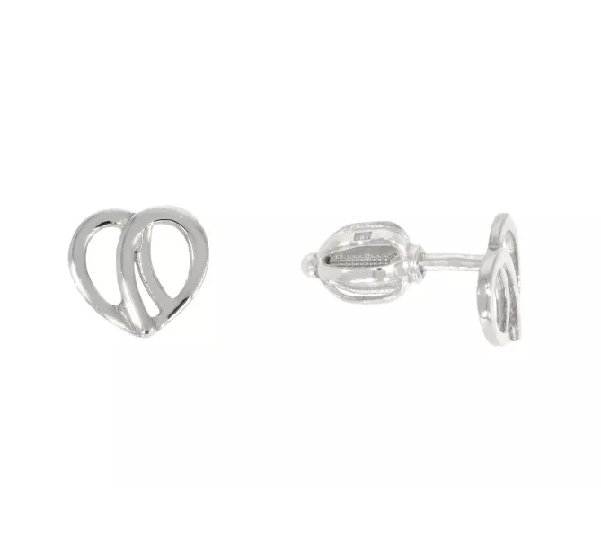 Náušnice z bieleho zlata 3413