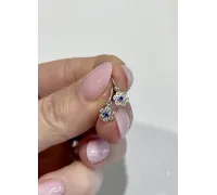 Detské náušnice z bieleho zlata 4457