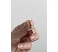 Detské náušnice z bieleho zlata 3416