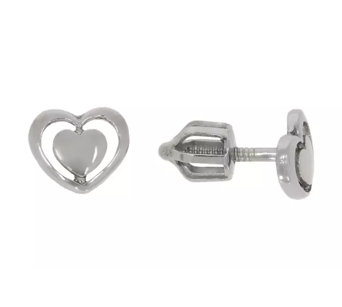 Náušnice z bieleho zlata 3057