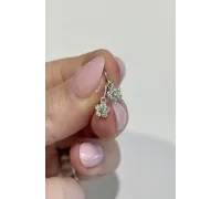 Detské náušnice z bieleho zlata 4460