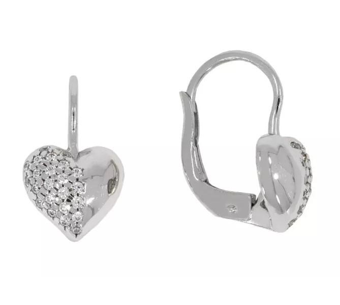 Náušnice z bieleho zlata 2090