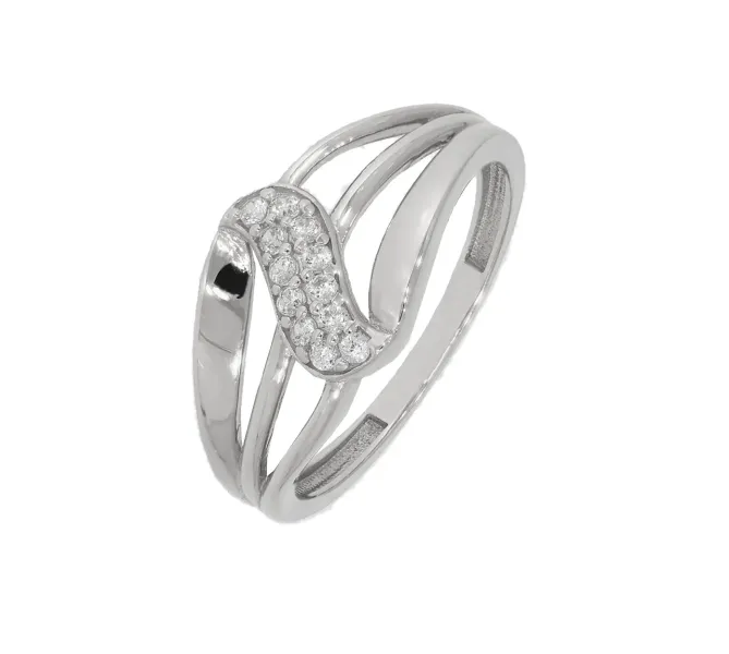 Prsteň z bieleho zlata 2823