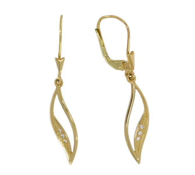 Zlaté náušnice 3398