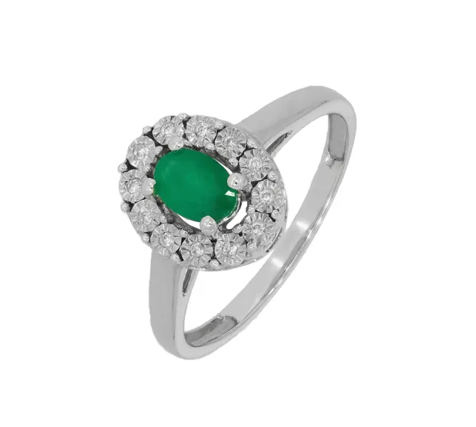 Diamantový prsteň z bieleho zlata 131