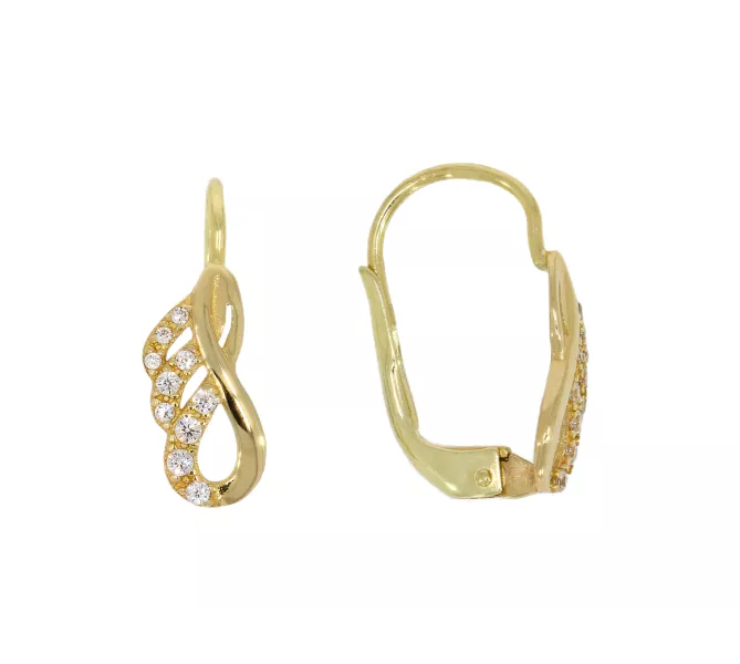 Zlaté náušnice 3404