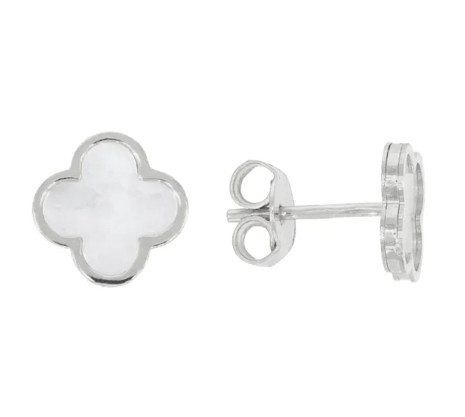 Náušnice z bieleho zlata 4114