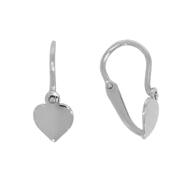 Detské náušnice z bieleho zlata 3420 