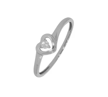 Diamantový prsteň z bieleho zlata 151