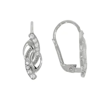 Náušnice z bieleho zlata 4117