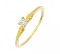 Diamantový zlatý prsteň 001