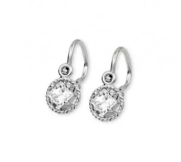 Detské náušnice z bieleho zlata 2397