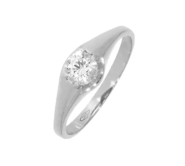 Prsteň z bieleho zlata 2544