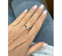 Prsteň z bieleho zlata 2544