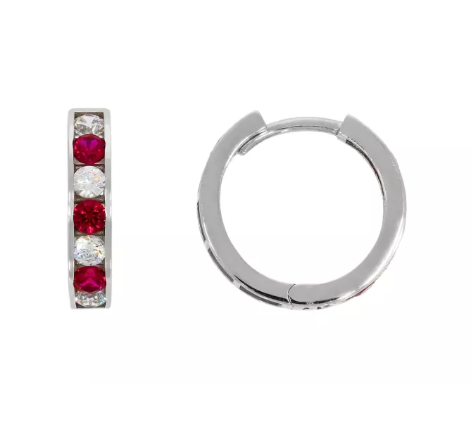 Náušnice z bieleho zlata 3745