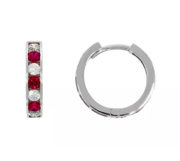 Náušnice z bieleho zlata 3745