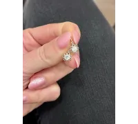 Detské náušnice z bieleho zlata 914