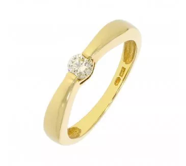 Diamantový zlatý prsteň 007