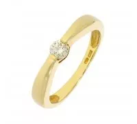 Diamantový zlatý prsteň 007