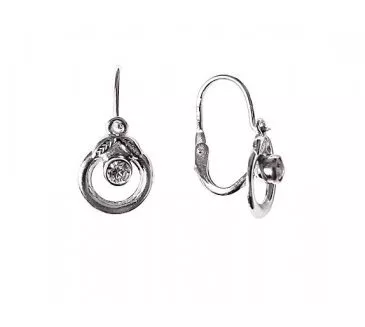 Detské náušnice z bieleho zlata 756