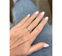 Prsteň z bieleho zlata 2549