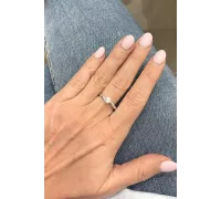 Prsteň z bieleho zlata 2548