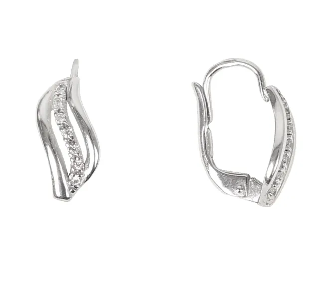 Náušnice z bieleho zlata 1368
