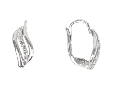Náušnice z bieleho zlata 1368