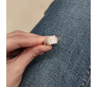 Prsteň z bieleho zlata 442