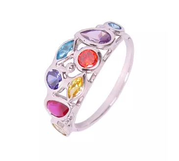 Prsteň z bieleho zlata 1348