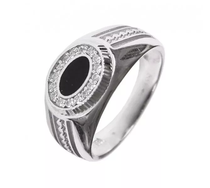 Prsteň z bieleho zlata 1243